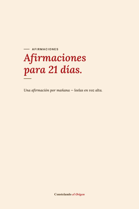 Vista previa: 21 afirmaciones