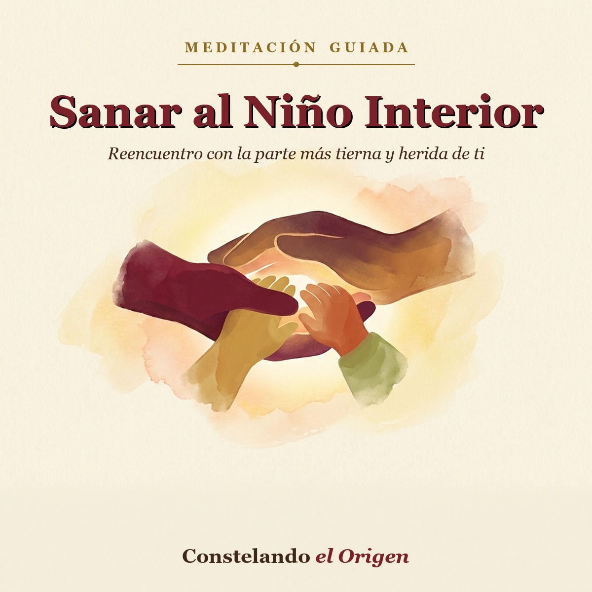 Portada de la meditación Sanar al Niño Interior
